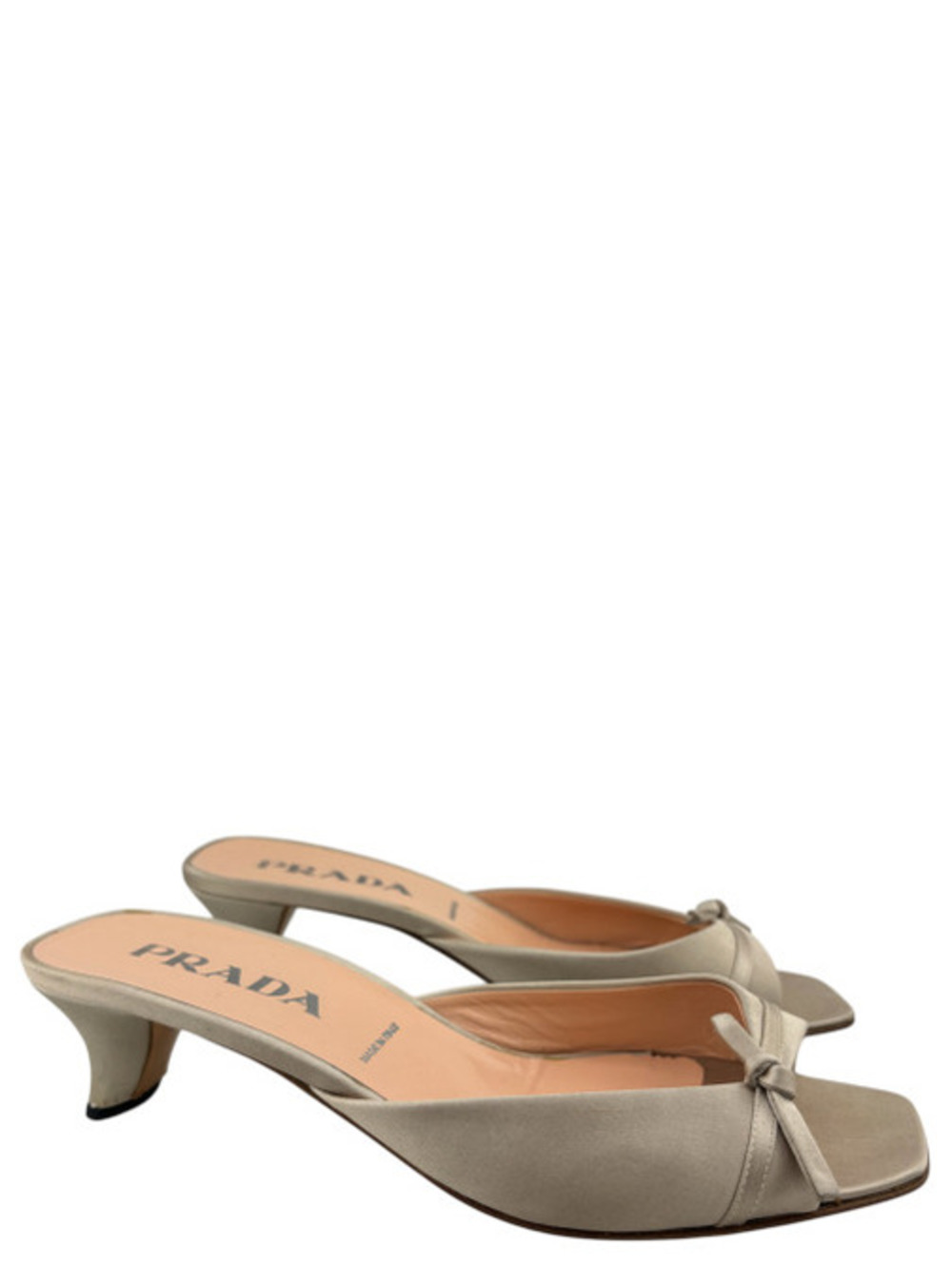 Prada Vintage Satin Kitten Heels